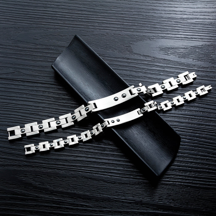 Healthy Magnet Couple Titanium Steel Bracelet