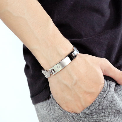 Healthy Magnet Couple Titanium Steel Bracelet