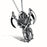 Reaper, sickle, skull, titanium steel casting pendant, domineering men's necklace, Halloween gift