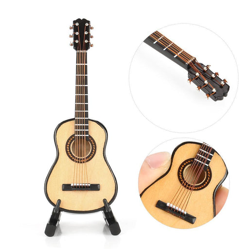 Miniature Wooden Guitar Model