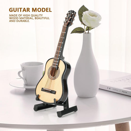 Miniature Wooden Guitar Model