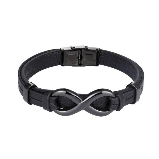 Infinity Leather Bracelet