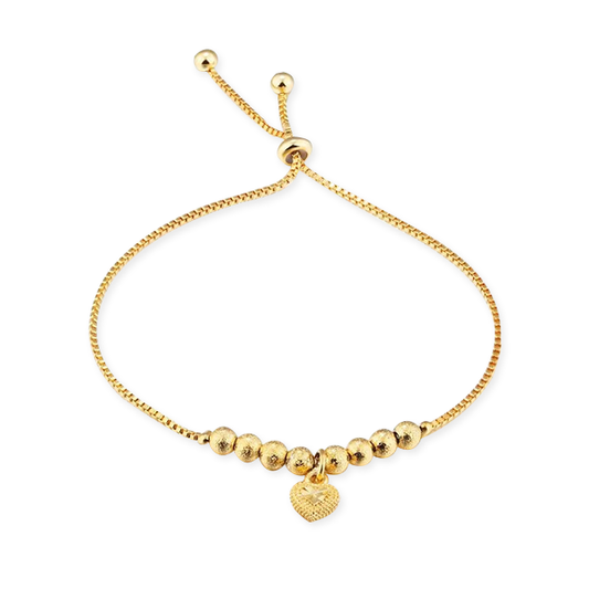 Heart of Gold Adjustable Bracelet