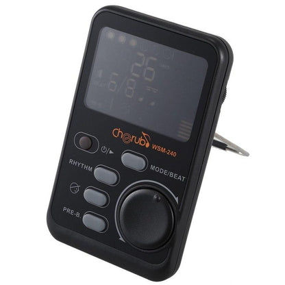 Cherub WSM-240 Portable Digital Metronome for Electronic Guitar Parts Piano Drum Rhythm Tutor