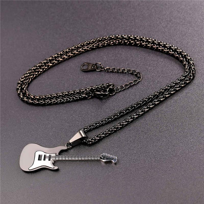 Unique Guitar Pendant Necklace