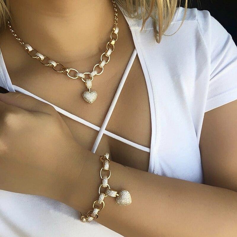 The Heart Pendant Jewelry Set