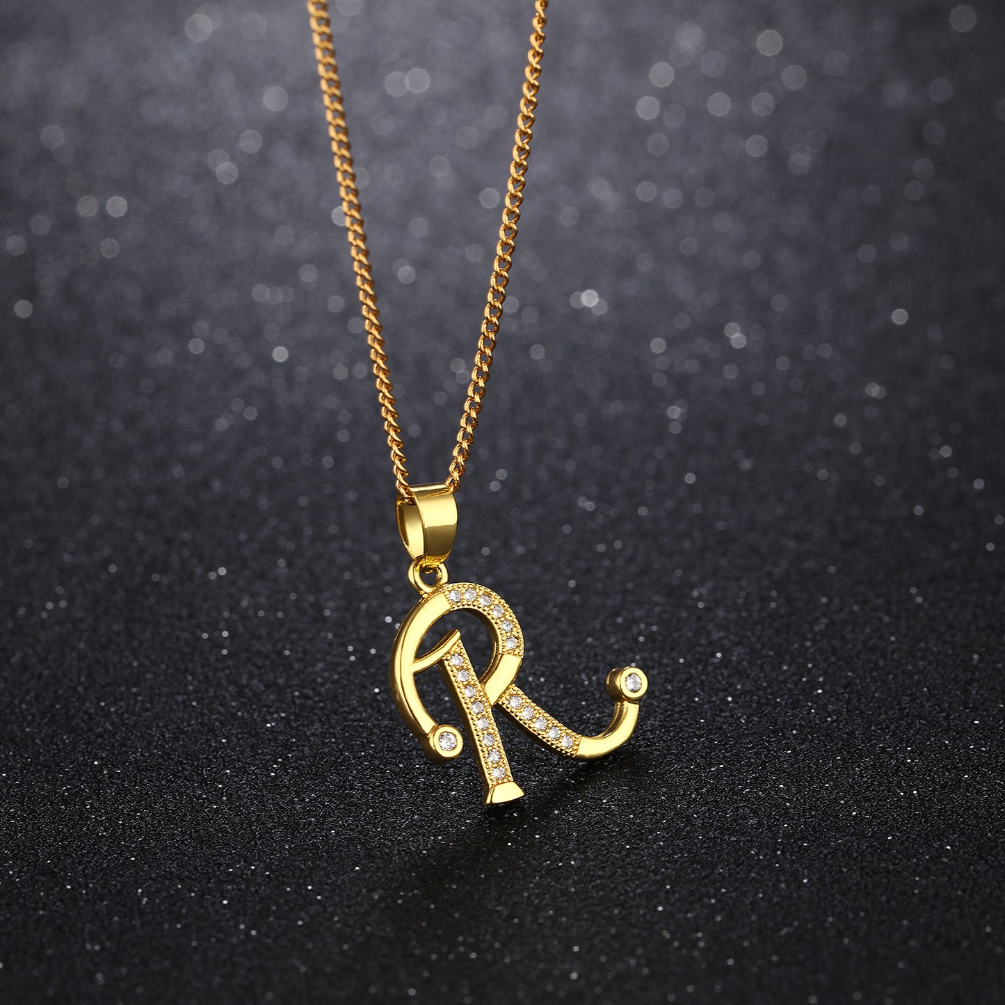 Simple personality letter necklace classic ladies clavicle chain