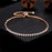 Elegant Cubic Zirconia Crystal Bracelet For Women Rose Gold Silver Color Bracelets Bangles Statement Fashion Jewelry New