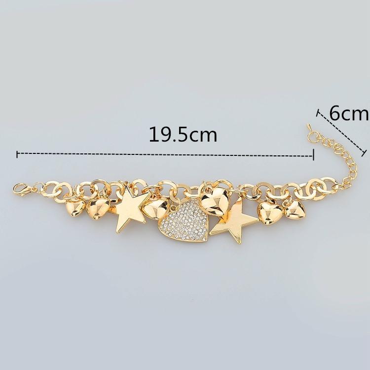 Stars and Hearts Charm Bracelet