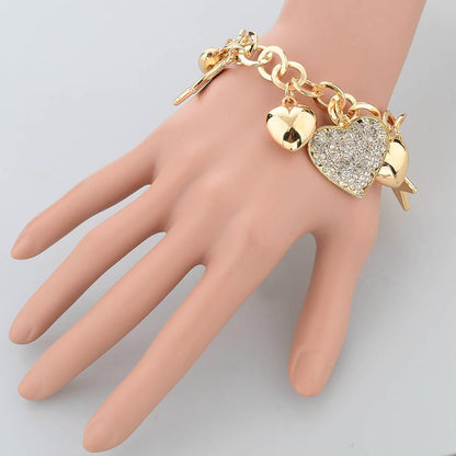 Stars and Hearts Charm Bracelet