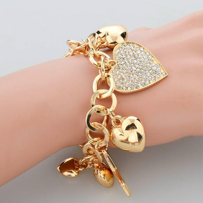 Stars and Hearts Charm Bracelet
