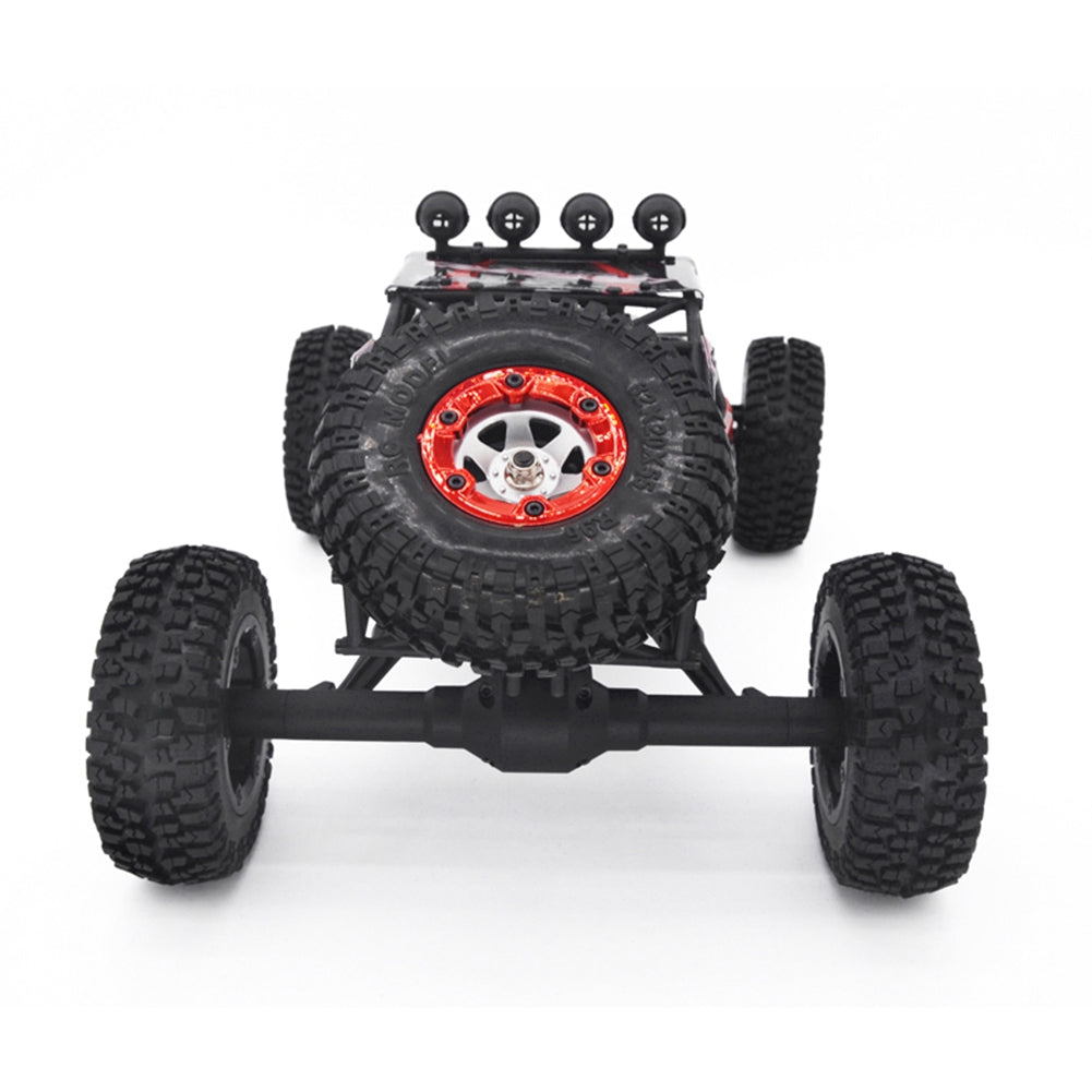 RC Truck 1: 12 4WD 2.4Ghz Off-Road Rock Crawler (Green or Red)