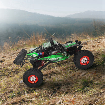 RC Truck 1: 12 4WD 2.4Ghz Off-Road Rock Crawler (Green or Red)