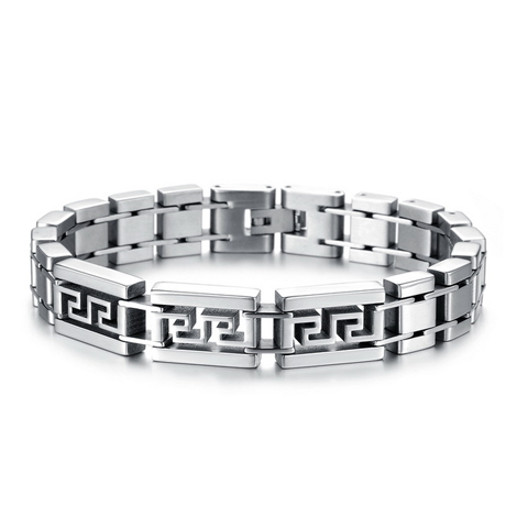 Maze Men's Stainless Steel Bracelet - Florence Scovel - 1