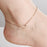 Ankle Bracelet Rose Gold Infinity Sandals Women Summer Foot Bracelet Stainless Steel Link Chain