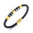 Men's Black Braided Bracelet Minimalist Design Magnetic Buckle Korean Style Steel Gold Accessories 7 JULY NEW ARRIVAL