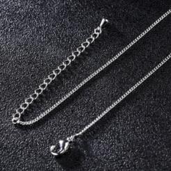 Simple Link Chain Necklace For Women Ultrathin 1.3 MM Wide Gold Color / Steel Color Copper Alloy Female Ladies Jewelry