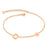 Top Brand Snowflake Anklets Bracelet For Women Rose Gold Color 21-26 CM Girl Female Ankle Foot Chain Jewelry