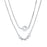 Womens Necklaces Double Levels Stars Link Chains Stainless Steel Gold/ Steel Tone Pendant Jewelry
