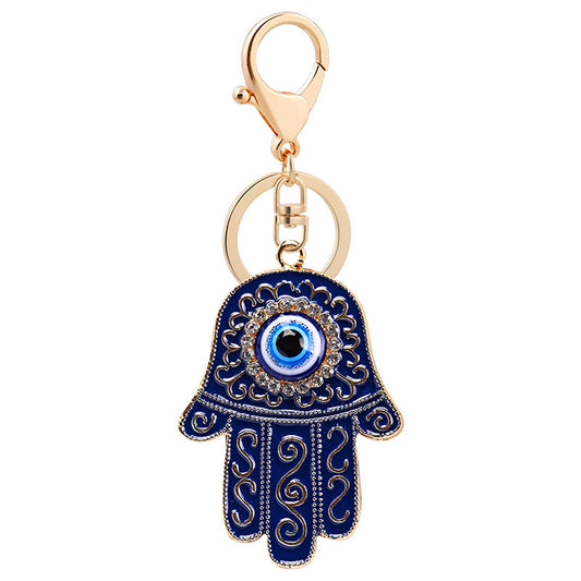 Devil's Eye Palm Sculpting Keychain For Key For Backpack