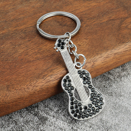 Metal Guitar Key Ring Bag Guitar Key Chain Pendant