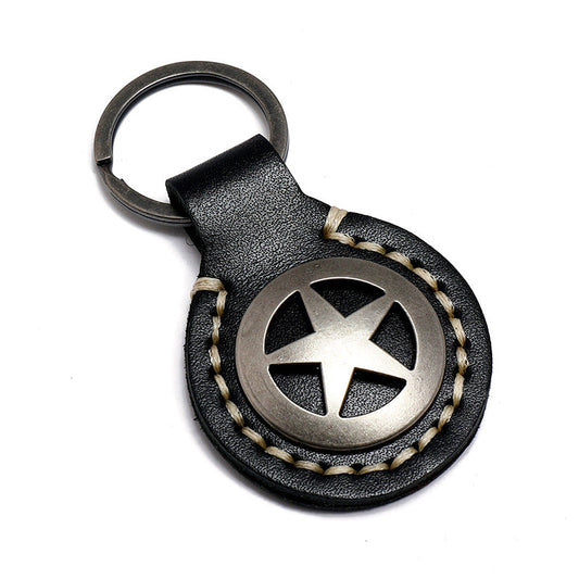 Simple Five-pointed Star Key Chain Creative Personality Fashion Gifts Trend Car Key Pendant