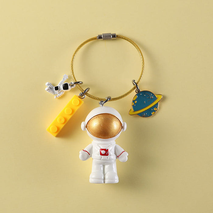 Astronaut Pendant Car Keychain Creative Small Gift Bag Pendant