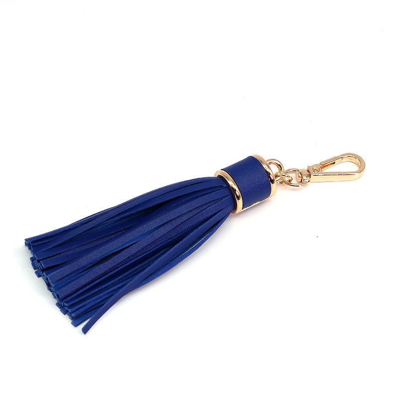 PU Fringe Key Chain Bag Pendant Leather Long Fringe Key Chain