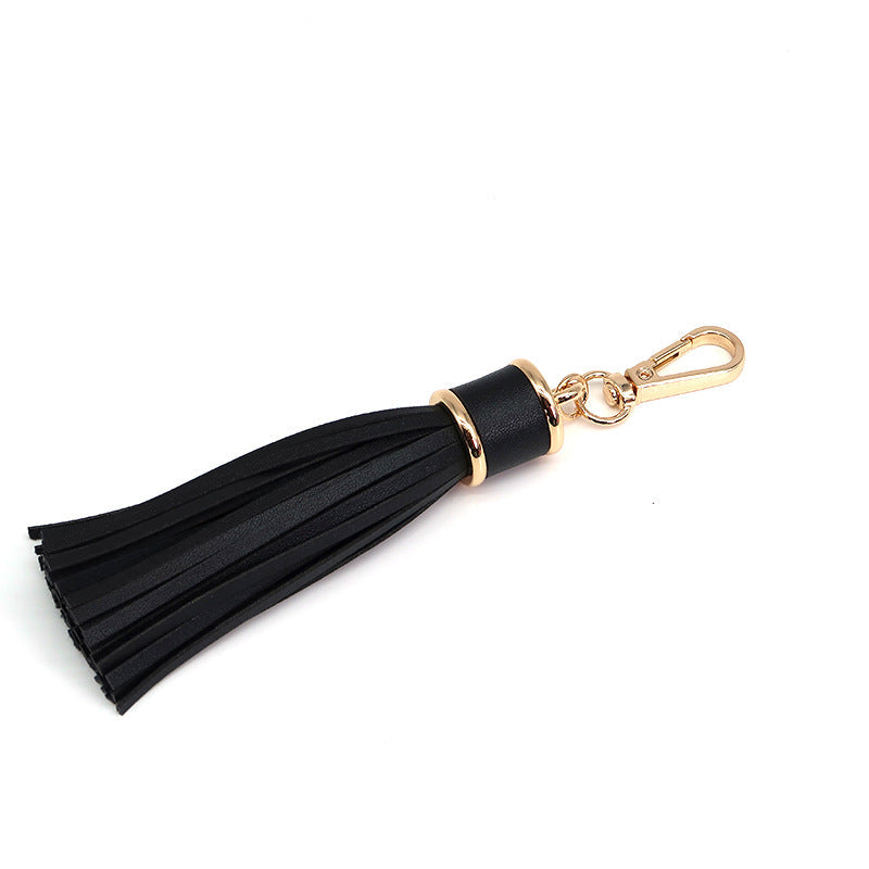 PU Fringe Key Chain Bag Pendant Leather Long Fringe Key Chain