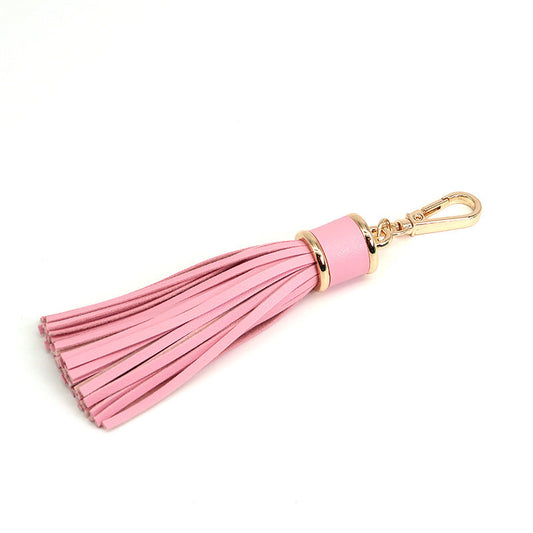 PU Fringe Key Chain Bag Pendant Leather Long Fringe Key Chain