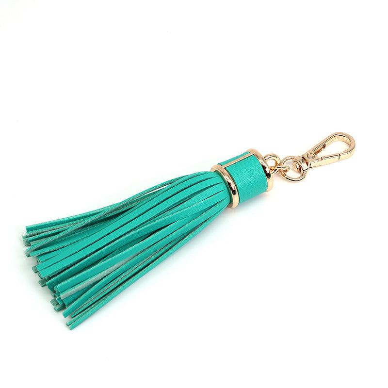 PU Fringe Key Chain Bag Pendant Leather Long Fringe Key Chain