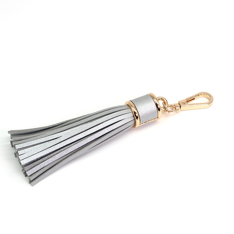 PU Fringe Key Chain Bag Pendant Leather Long Fringe Key Chain