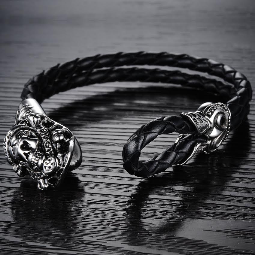 Pirate Skull Men's Bracelet - Florence Scovel - 4