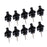 10pcs/bag Electric Guitar Metal Bass Strap Locks