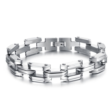 Heavy Tech Stainless Steel Men's Bracelet - Florence Scovel - 1