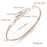 Tredy Snake Women Open Cuff Bangle with Designer Charms Crystal Shell Bracelet Stainless Steel Rose Gold Lady Elegant Band
