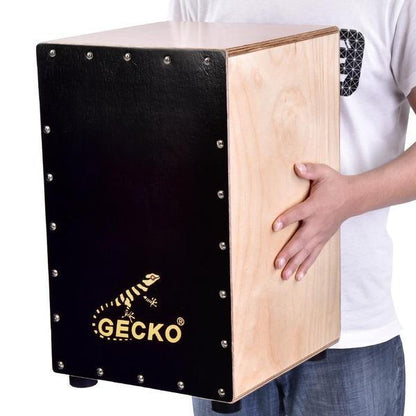 GECKO Wooden Percussion Box Flat Hand Drum