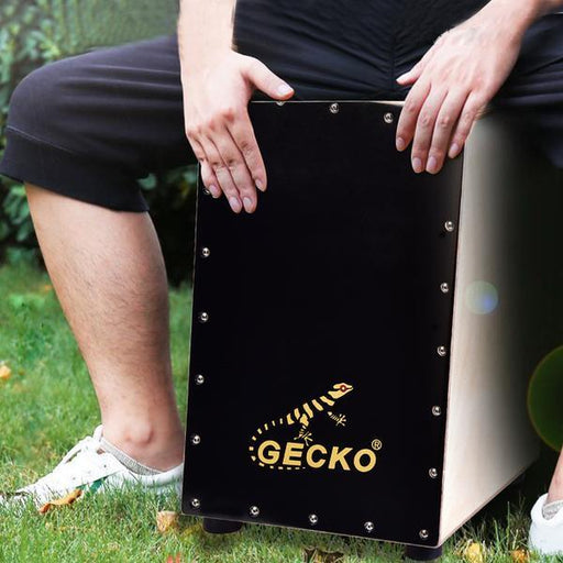 GECKO Wooden Percussion Box Flat Hand Drum