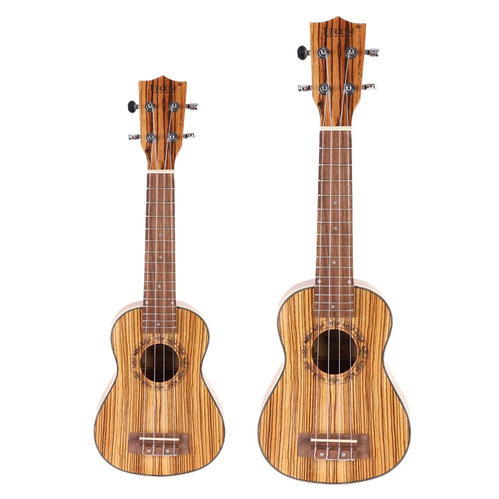 Zebra Wood Ukulele with Padded Storage Bag