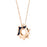 Women Chain Necklace Rose Gold Hexagram Clavicle Chain Stainless Steel Design  Necklaces Fashion Jewelry