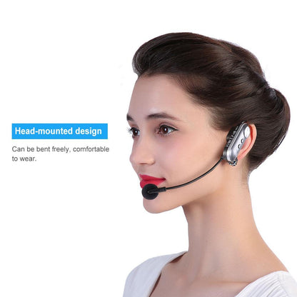 Bluetooth Head-mounted Wireless Microphone Mic FM Transmission