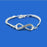 Rhinestone Infinity Bracelet Men's Women's Jewelry