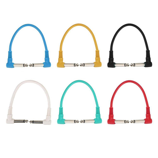 6Pcs 1/4"Guitar Patch Cables