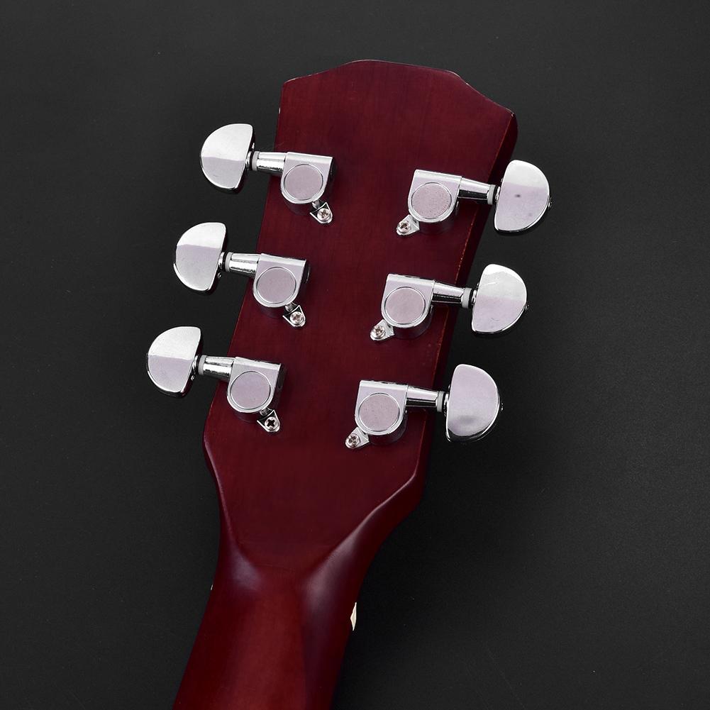 Guitar Tuning Pegs Locking Tuners Zinc Alloy Machine Heads Silver