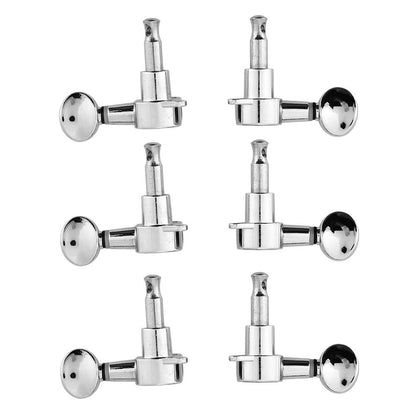 Guitar Tuning Pegs Locking Tuners Zinc Alloy Machine Heads Silver