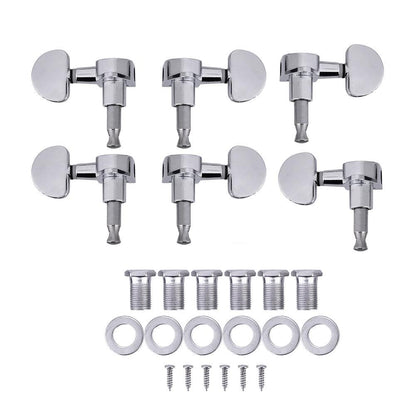 3L3R Guitar Tuning Pegs Locking Tuners Zinc Alloy Machine Heads Silver