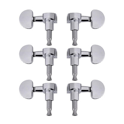 3L3R Guitar Tuning Pegs Locking Tuners Zinc Alloy Machine Heads Silver