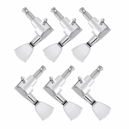 Guitar Tuning Pegs Locking Tuners Zinc Alloy Machine Heads for Guitar Silver