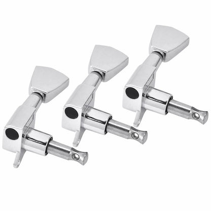 Guitar Tuning Pegs Locking Tuners Zinc Alloy Machine Heads for Guitar Silver