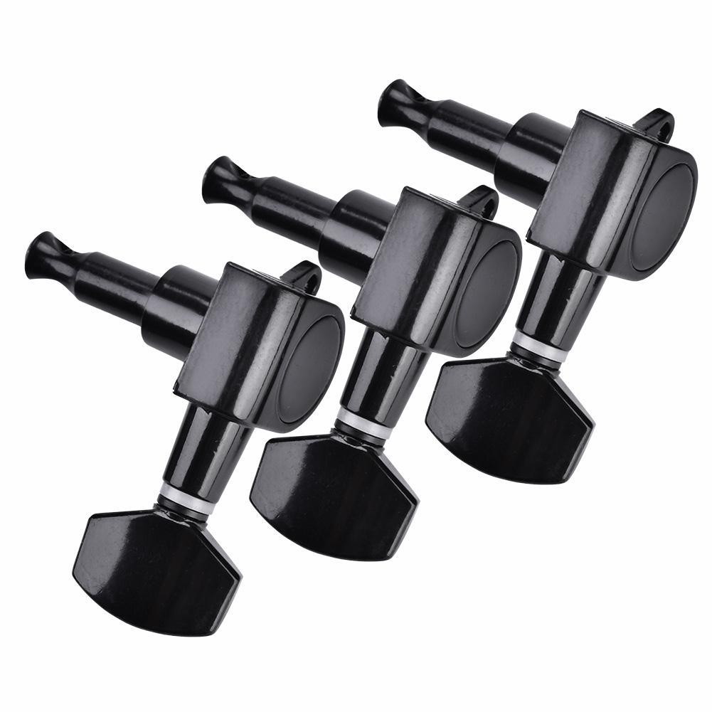 Guitar Tuning Pegs Locking Tuners  Zinc Alloy  Machine Heads for Guitar Black